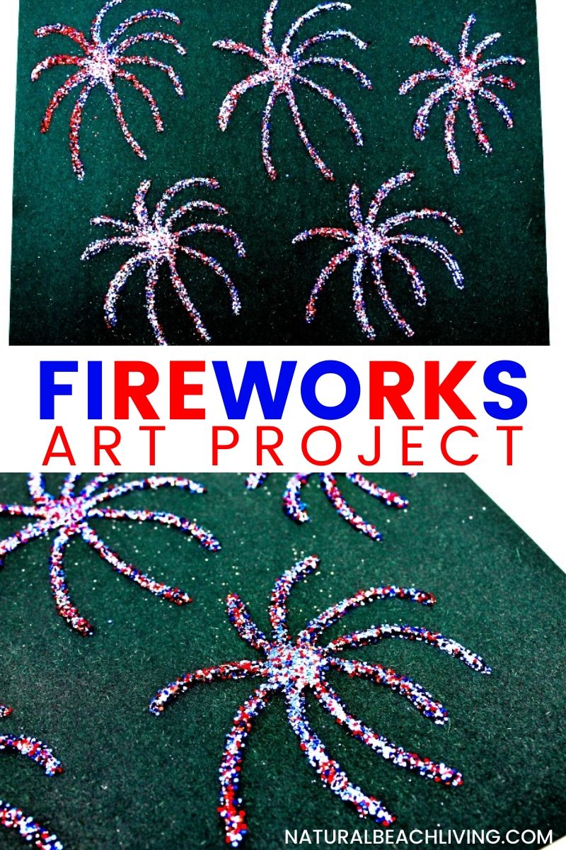 Fireworks Art Project for Preschoolers