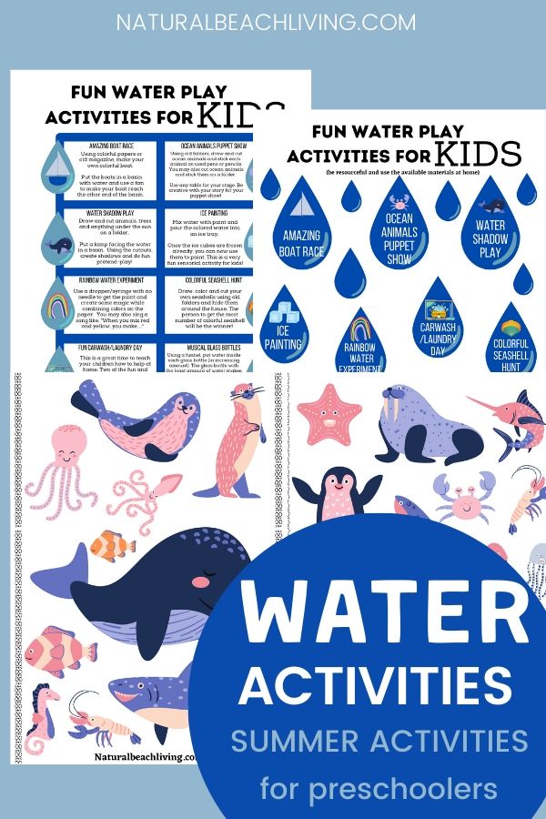 These water activities for kids are a great way to beat the heat this summer and have fun with incredible backyard water activities. These refreshing summer activities are perfect for toddlers to teens. DIY Splash Balls, Ice Painting, and lots of fun water theme ideas with free printables. playing with water and learning at the same time!