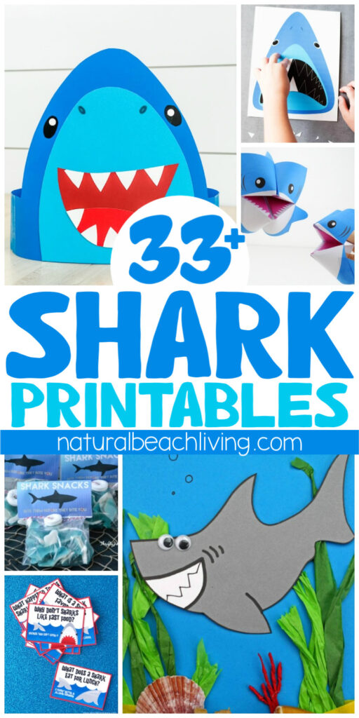 Shark Grid Game Printable - Simple Fun for Kids