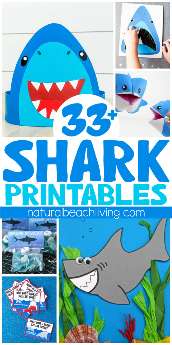 33+ Best Shark Printables, Templates, and Activities - Natural Beach Living