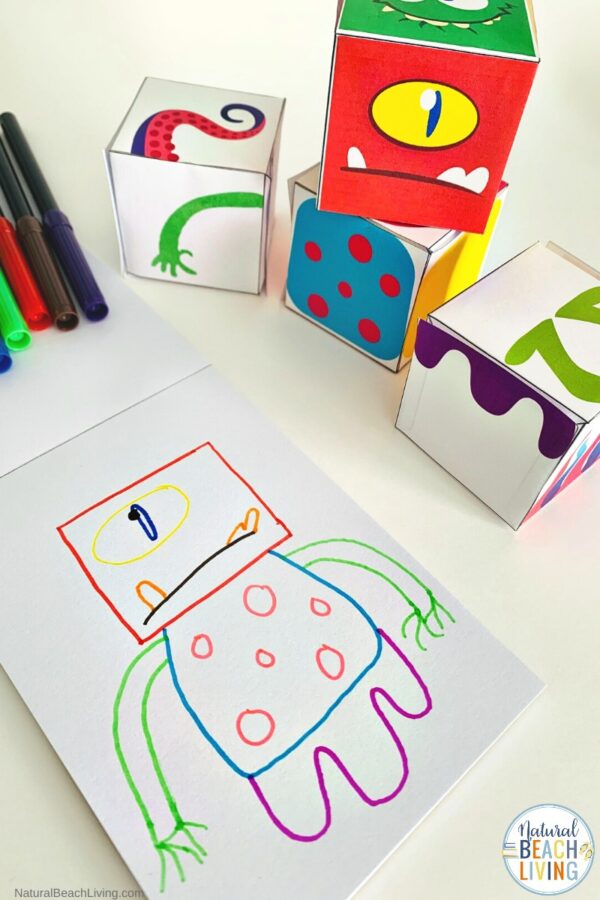 Monster Drawing Activity Printables and Monster Theme Activities ...
