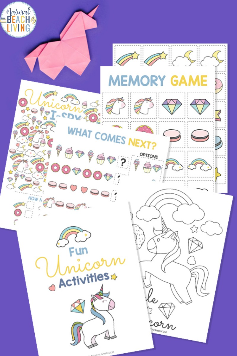 Unicorn Activities Printables for Kids