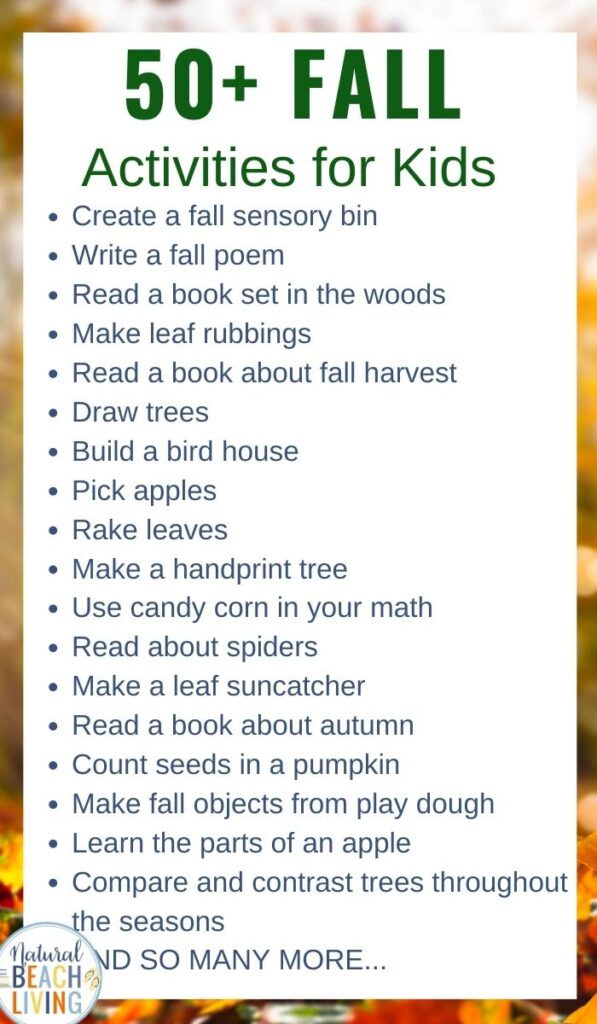 Fall Activities for Preschoolers and kids of all ages. Find Over 50 Fun Fall Activities with a Printable to Add hands on activities to your Preschool Themes that include pumpkins, thankful, trees, leaves, fall science, birds, apples, spiders, farm activities and so much more. Autumn activities and Fall Art and Crafts for Kids