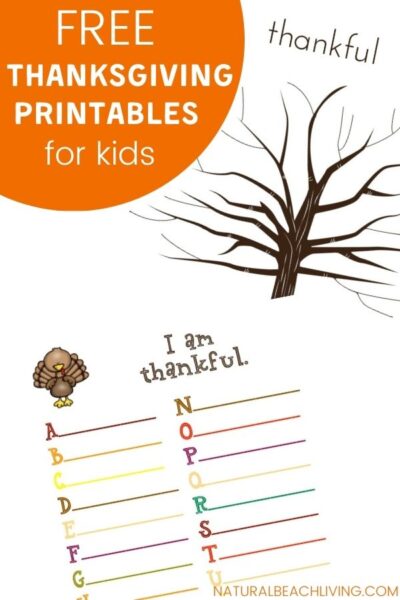 Thanksgiving Printables for Kids - Natural Beach Living