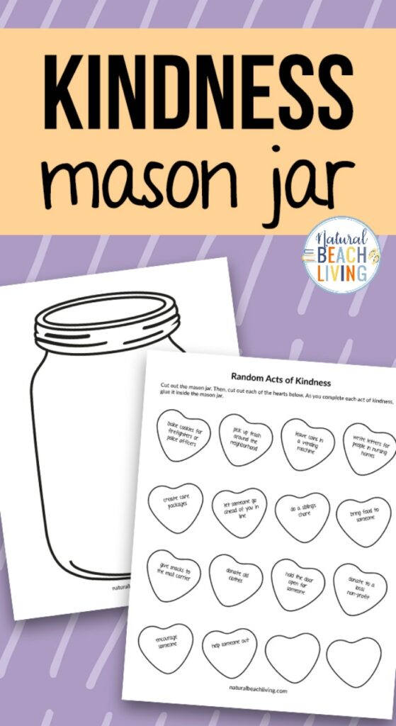 The Kindness Jar Printable is a fantastic way to teach kindness and perform kind deeds every day. You'll get Kindness Jar Slips with fun ideas and a Kindness Jar Template for the perfect Kindness Jar Project at home or in a classroom.