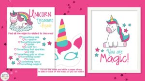 Unicorn Activities to Print for Birthday Party or at Home Fun - Natural ...