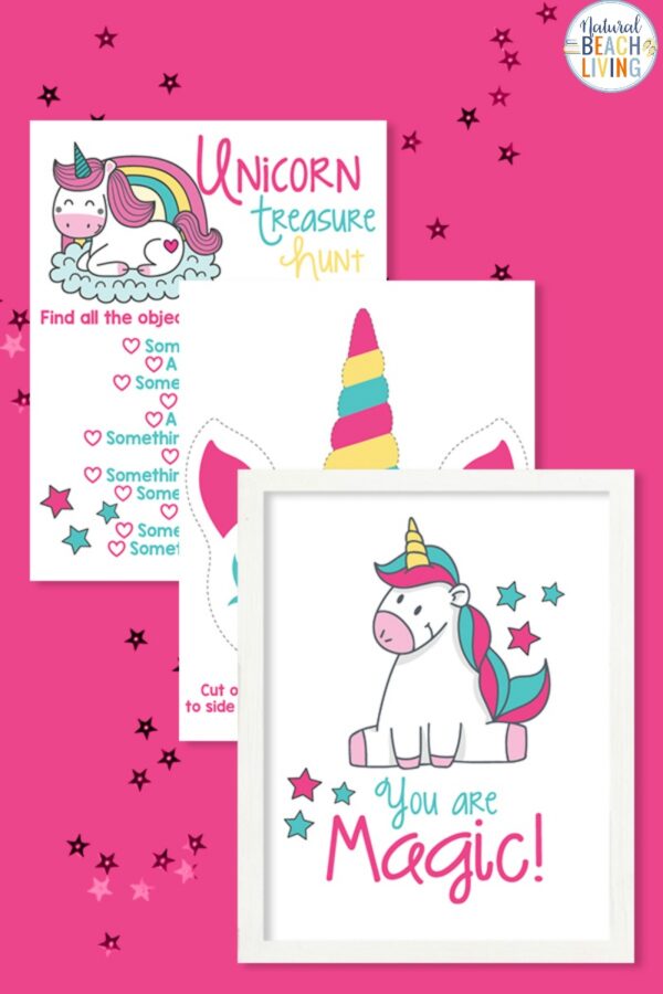 Unicorn Activities to Print for Birthday Party or at Home Fun - Natural ...