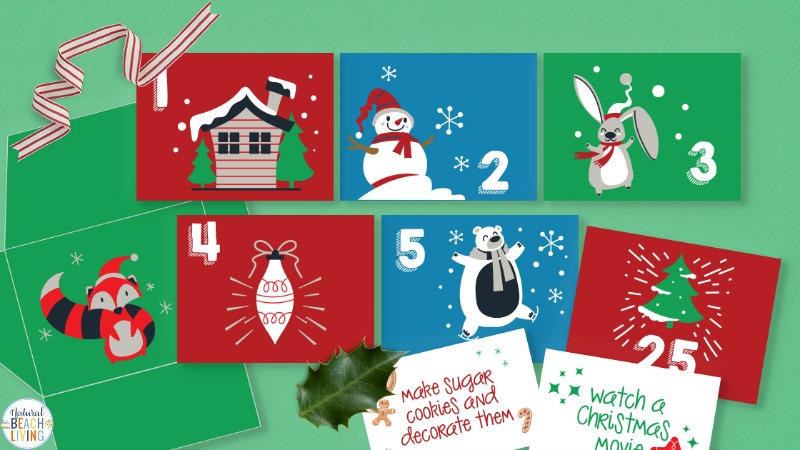 Fun and Free Christmas Advent Envelopes and Notes, These Homemade Advent Calendar Ideas are easy and make Christmas Planning exciting. Advent Calendar Activity Cards & Numbers for Envelopes, A great Countdown Christmas with Christmas Activities and Family Activities