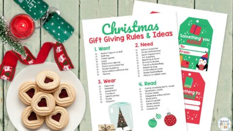 Four Gift Rule for Christmas Printable and Free Christmas Gift Tags ...