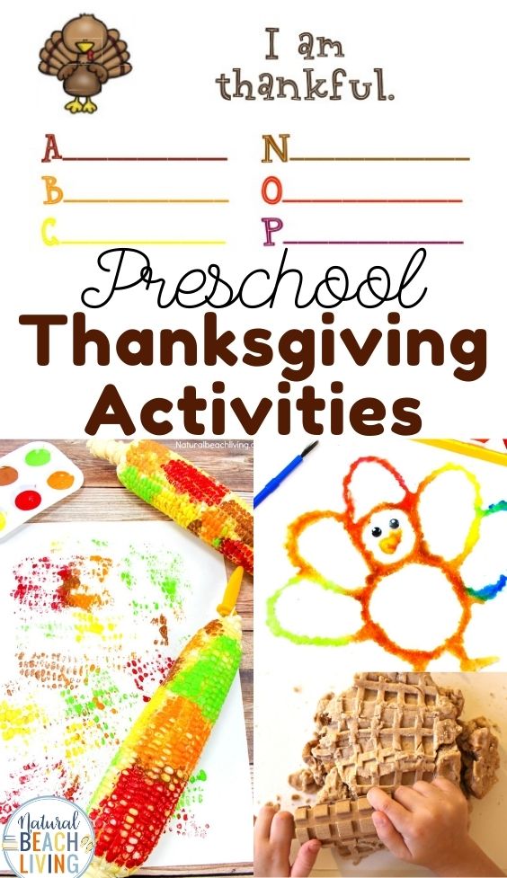 These fun Thanksgiving and Turkey Activities are a fun way to work on literacy, math, gross and fine motor skills, Preschool STEM, and so much more.  Perfect for a Thanksgiving theme. Great for toddlers, preschool, and kindergarten!