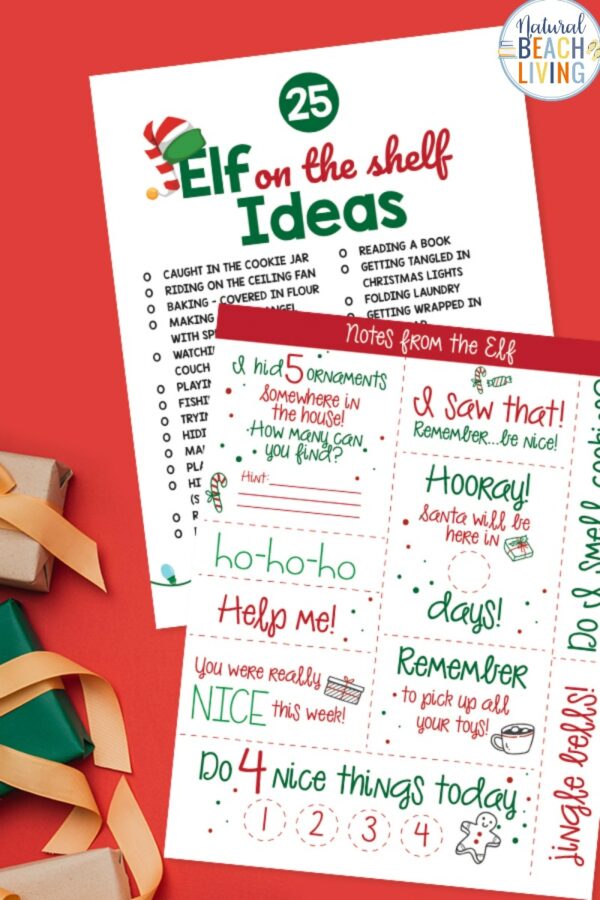 125+ Best Elf on the Shelf Ideas and Elf Printables - Natural Beach Living