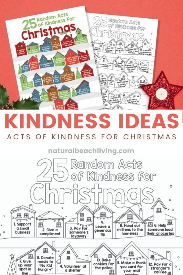 25 Random Acts of Kindness for Christmas - Free Kindness Coloring Pages ...