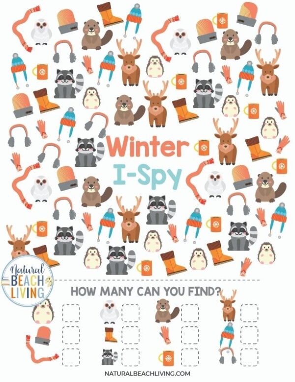 Free Winter Printables for Preschool and Kindergarten - Natural Beach ...