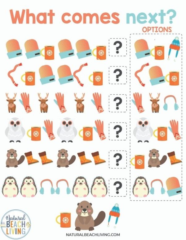 Free Winter Printables for Preschool and Kindergarten - Natural Beach ...