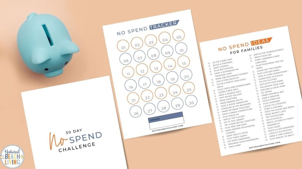 Explore some fantastic No Spend Challenge ideas that will leave you feeling inspired, motivated, and proud of the financial goals you'll achieve. 30 day no spend challenge, no spend challenge ideas, fun things to do, no spend challenge printable, free printable no spend challenge month