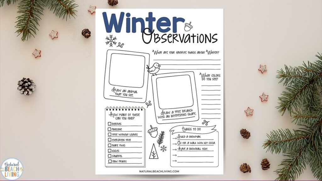 This is The Best Winter Nature Study for Kids, Full of Complete Nature Theme Lesson Plan Ideas with Nature Books for Kids, Free Nature Study Worksheet, Study of Nature, winter nature activities, A mix of Science and Nature Studies, Nature Tables. Perfect for Charlotte Mason, Montessori, and Outdoor Learning. 