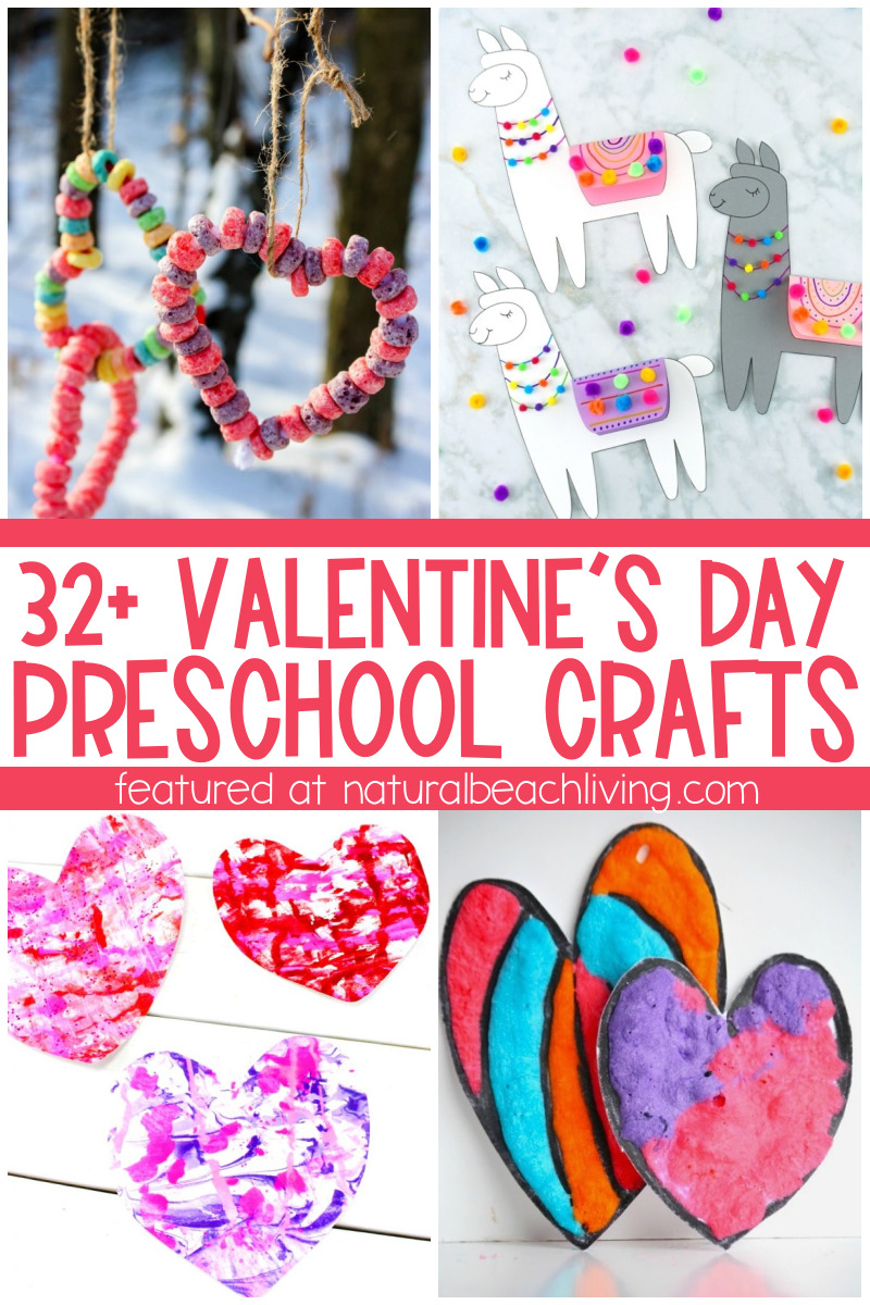 35+ Valentines Preschool Crafts - Easy Art and Craft Ideas - Natural Beach Living