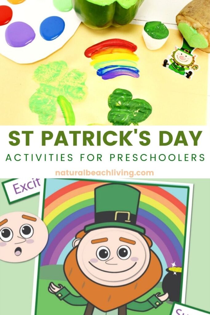ST PATRICK DAY ACTIVITIES FOR PRESCHOOLERS. ST. PATRICK'S DAY SENSORY BOTTLES. ST. PATRICK'S DAY PRESCHOOL THEME AND LESSON PLANS. Fun St Patrick's Day Games and Activities. St Patrick's Day Learning Activities, Preschool STEM, Crafts, Literacy activities, books, and more. PRESCHOOL ST PATRICK'S DAY ACTIVITIES.
