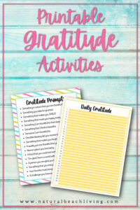 Gratitude List Ideas - Printable Gratitude Prompts and Daily Journal ...