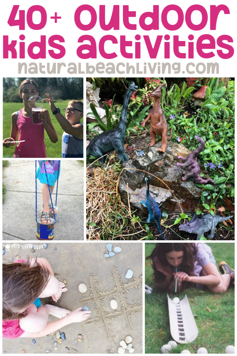 Help your kids unplug and get moving with more than 40 outdoor activities for kids. Many of these activities are cheap or free, so you don't have to break the bank to keep your kids entertained. Getting outdoors is also an excellent way to spend time together as a family. Spring Activities and Summer Activities Kids will love.