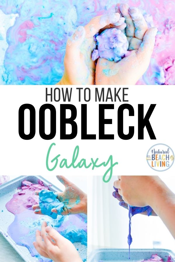 Your kids will love exploring space and science with oobleck sensory play. Here you'll find tons of great ideas for including galaxy oobleck in your Space Theme lessons this year. See how to Make Oobleck for a fun Space Activity