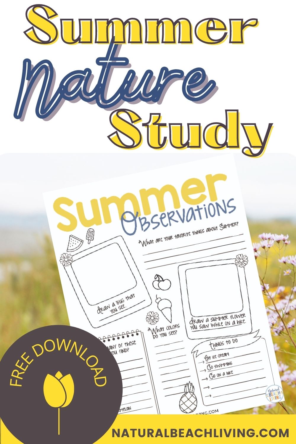 Summer Nature Study for Kids
