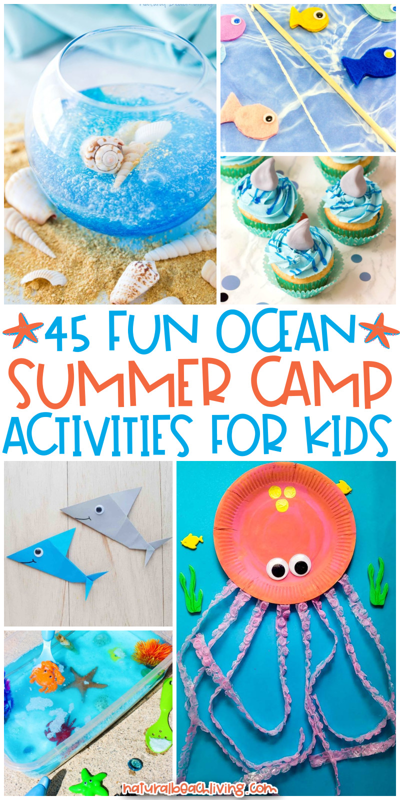 Explore the ocean and all its wonders with an Awesome Summer Camp Theme and these fun ocean summer camp activities. These under the sea summer camp ideas are sure to get your kids excited for a summer full of learning and fun!