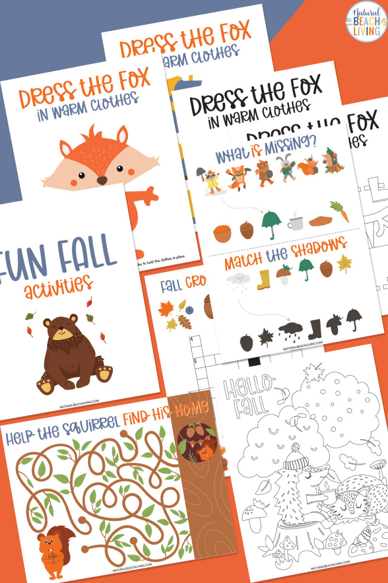 Fall Activities for Kindergarten – Free Fun Fall Printables