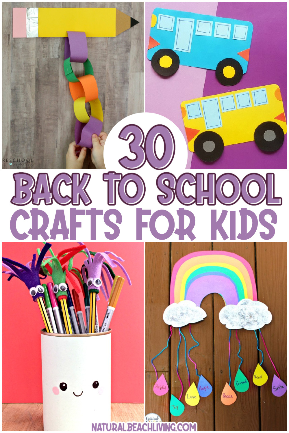 30+ Easy Back to School Crafts for Kids