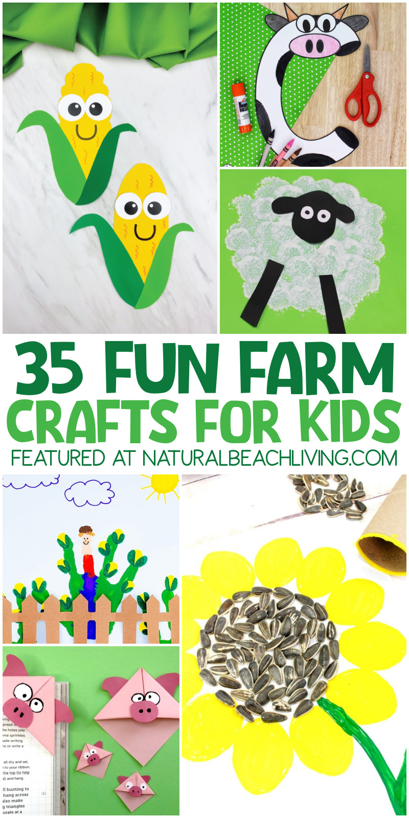 35 fun farm theme preschool crafts that will keep them entertained and engaged. These Easy Farm Crafts are fun crafts using materials found around the house. Whether you want to teach your preschooler about farm animals or just want creative time as a family, these Farm Arts and Craft Projects are sure to provide hours of fun for kids!