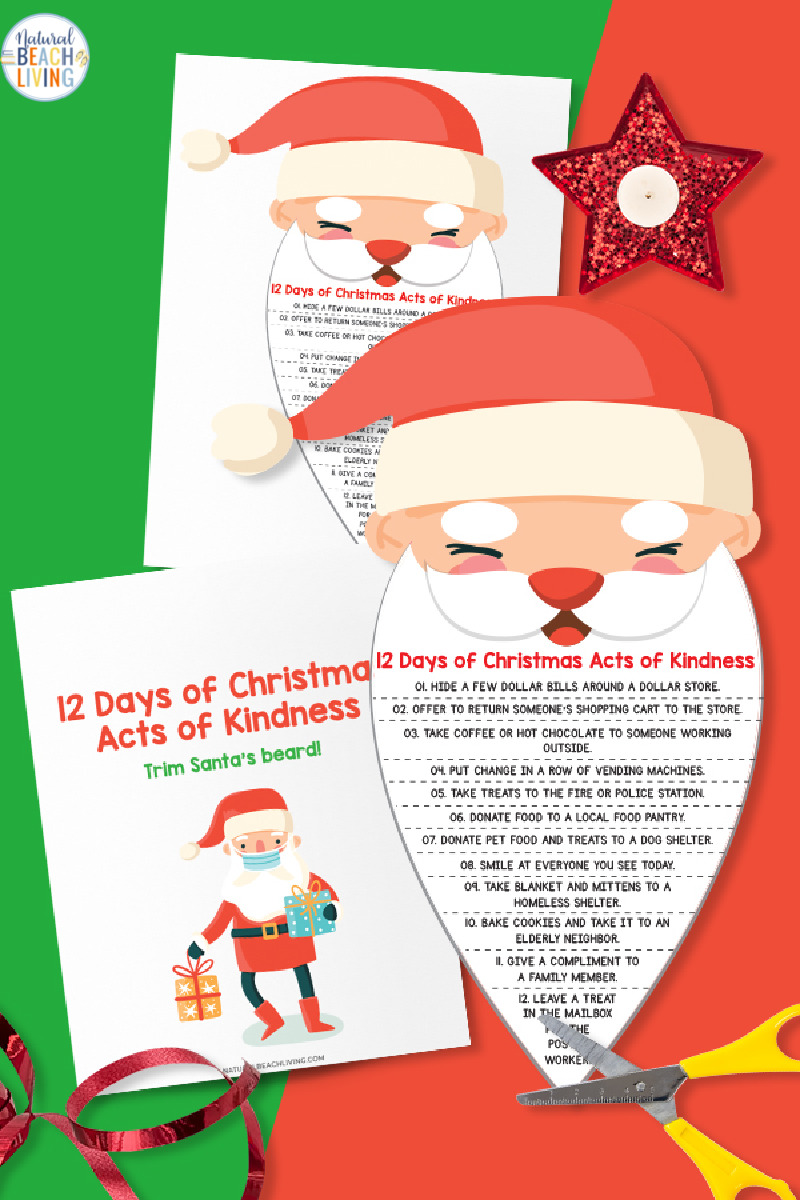 Celebrate this holiday season with the 12 days of Christmas Acts of Kindness, an absolutely adorable Santa themed 12 days of Christmas acts of kindness printable you can use with your kids this year. It’s a great way to encourage kindness for Christmas with kindness activities
