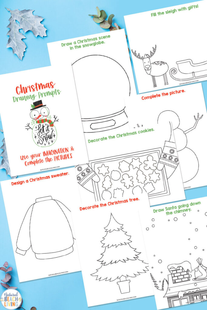 25 fun and festive December writing prompts for kids and adults! Get inspired this holiday season with this monthly writing ideas free printable.