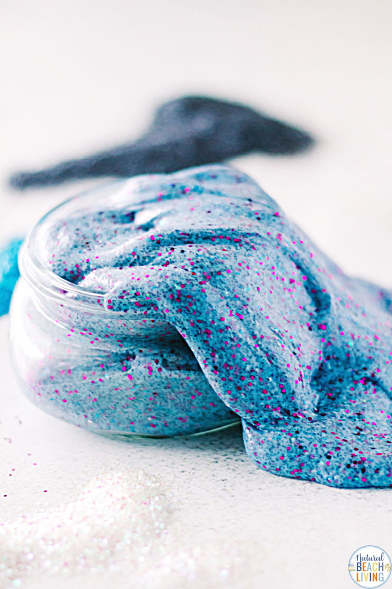 The Best Galaxy Slime Recipe: How to Make Stretchy, Squishy, Homemade Slime, This recipe is simple, quick, and produces a slime that is stretchy and squishy. Kids of all ages will love making and playing with Galaxy Slime