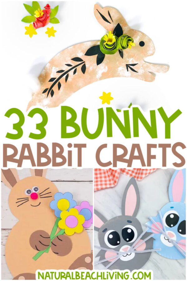 34+ Cute Bunny Rabbit Crafts and Activities - Natural Beach Living