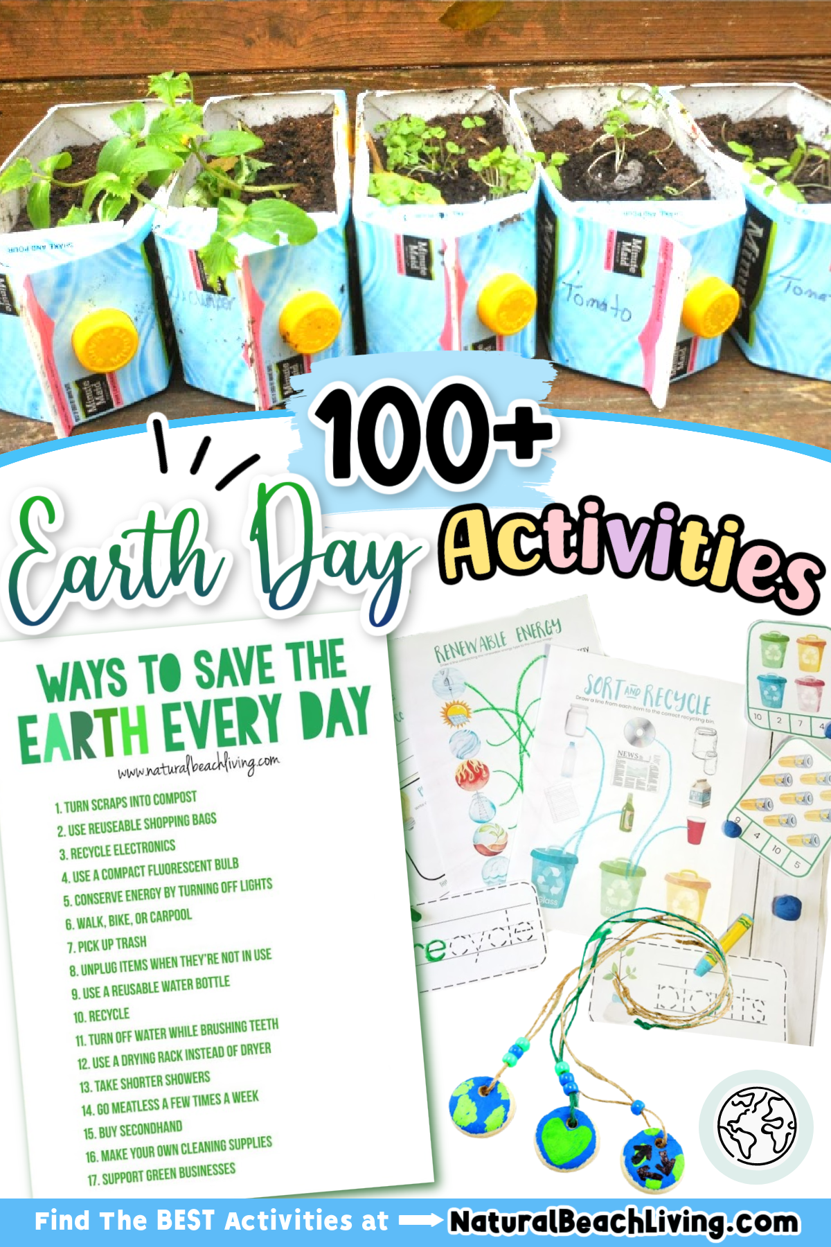 You'll find The Best Earth Day activities here. These Earth Day Projects help empower kids to have a positive impact on Earth. From using Recyclable Materials, Natural Cleaners, Earth Day Crafts, Going Green at home, Educating kids and adults with Earth Day printables and Amazing Earth day ideas