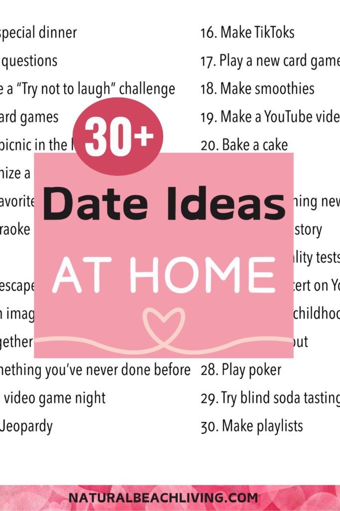 30+ Date Night Ideas at Home for Couples Who Love Staying In 1. Have a Movie Night 2. Play a fun game 3. Do a quiz together 4. Cook a special dinner. Fun date ideas to do in your home or outside. Try something new with these Creative Date Night Ideas