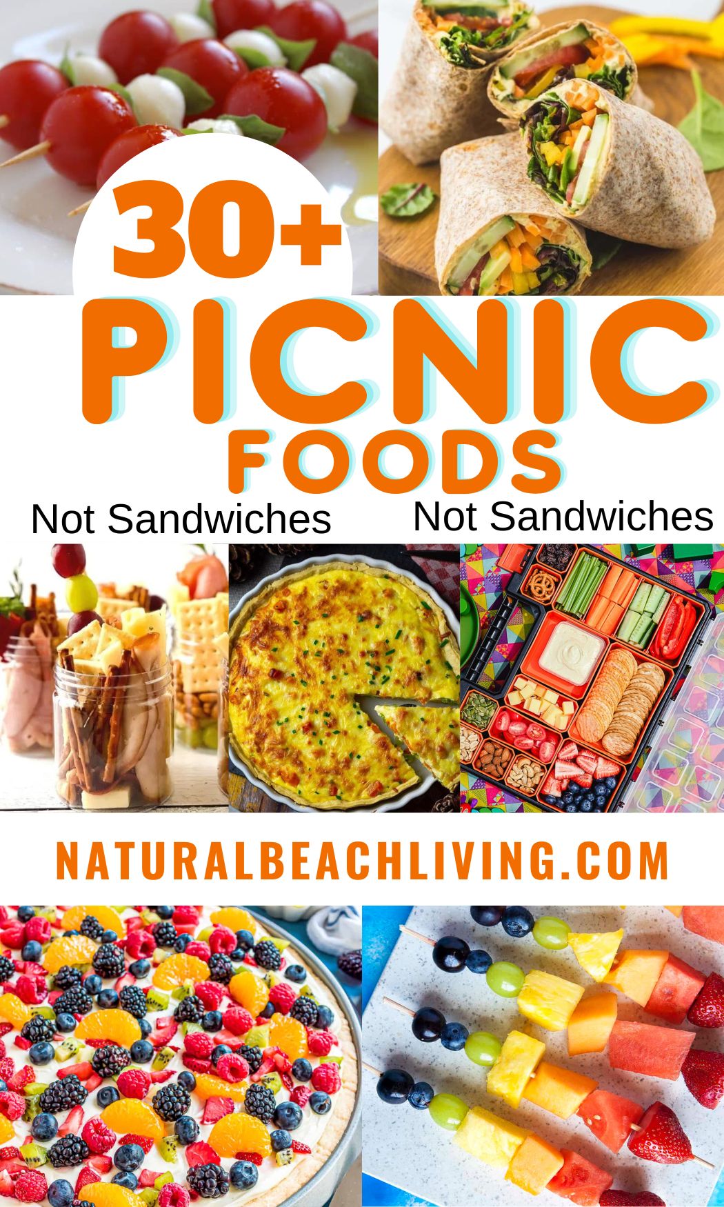 30+ Delicious Picnic Food Ideas Not Sandwiches for Kids and Adults