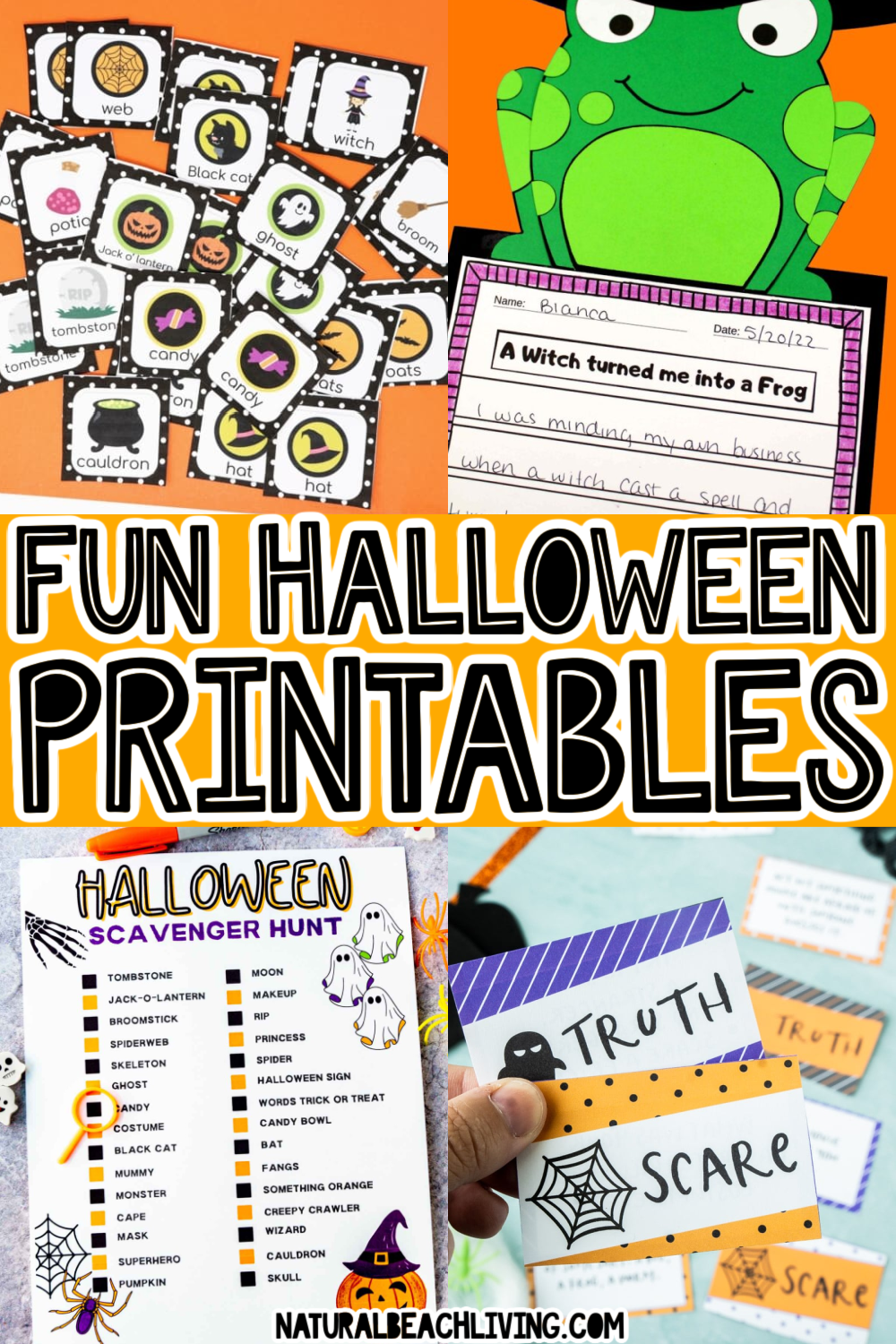 21 Fun Halloween Printables For Kids Natural Beach Living
