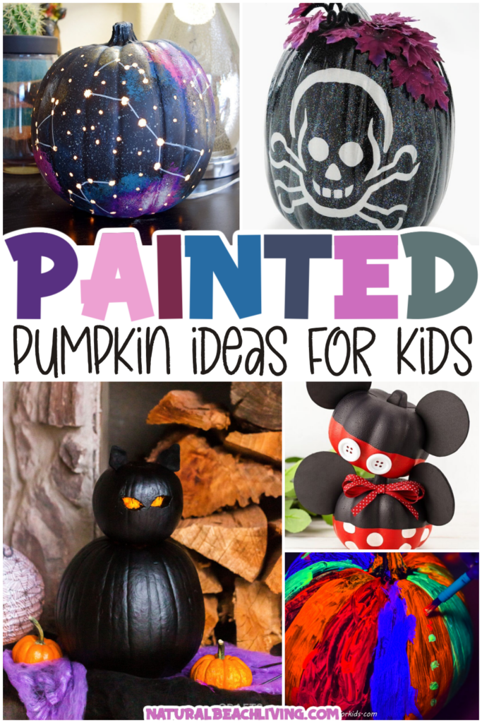 30+ Painted Pumpkin Ideas for Kids - Natural Beach Living