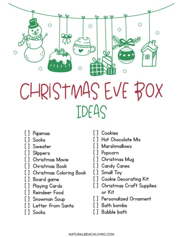 Christmas Eve Box Ideas Printables: Tips for a Memorable Holiday ...