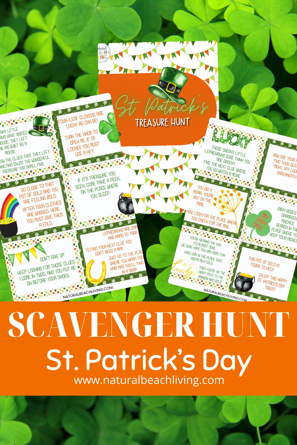 St Patrick's Day Scavenger Hunt Printable Clues, Grab these free St. Patrick's Day Printables for A Fun and Festive Activity for All Ages. A Treasure Hunt can be such a great game