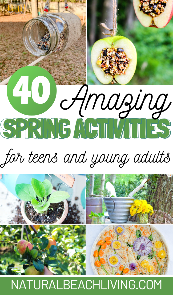 Find Over 40 Fun Spring Activities for Young Adults and Teens, Ideas for the First Day of Spring Activities, Indoor and Outdoor Spring Activities that include social activities, getting active with outdoor games, and indoor ideas everyone will love