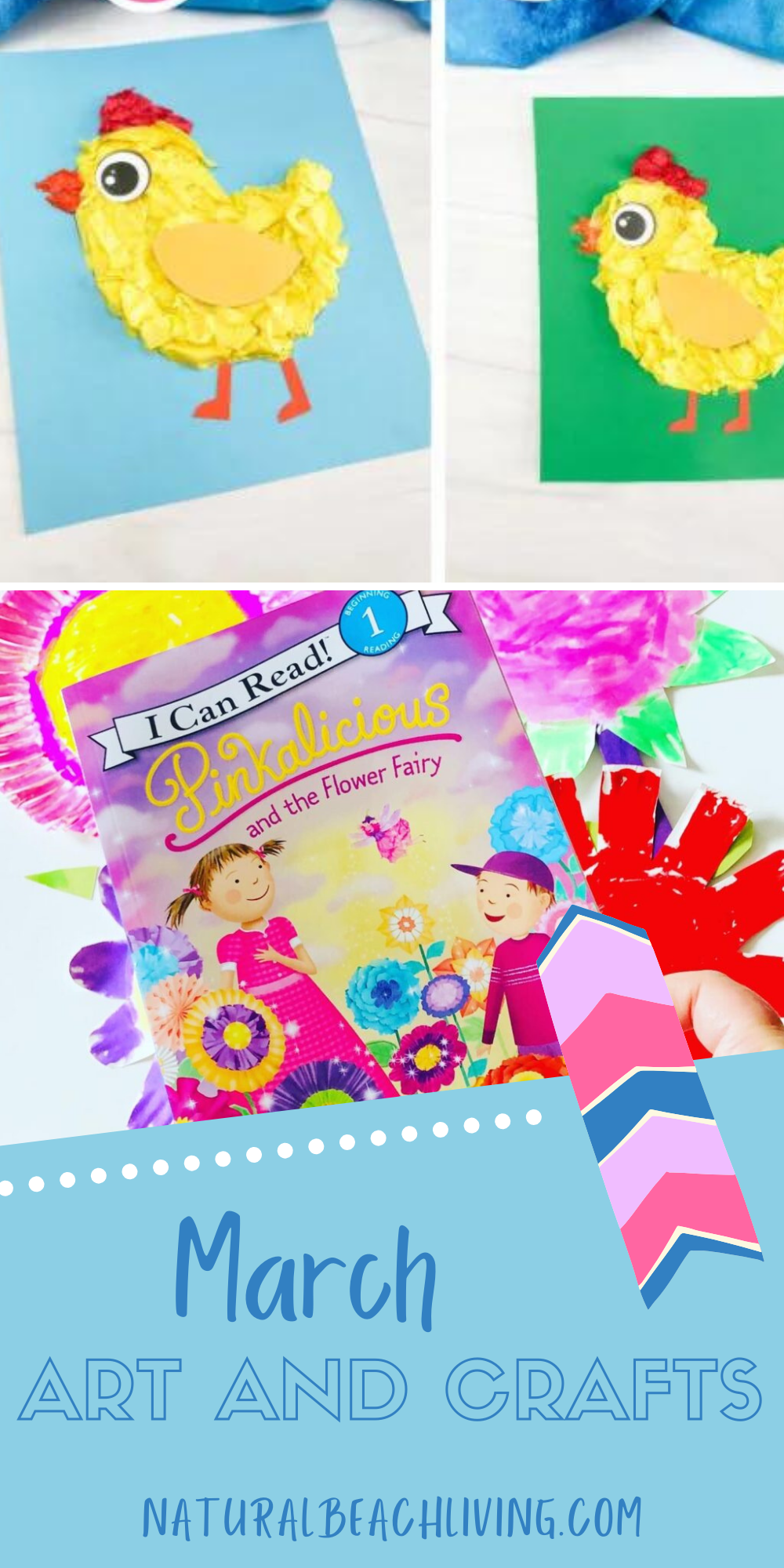 Here are the best March Art Activities and Crafts for Kids, including weather, flowers, rainbows, St Patrick's Day, Spring Themes, and arts and crafts projects for kids! These March crafts for kids are perfect for preschoolers, toddlers, kindergarteners, and children of all ages!