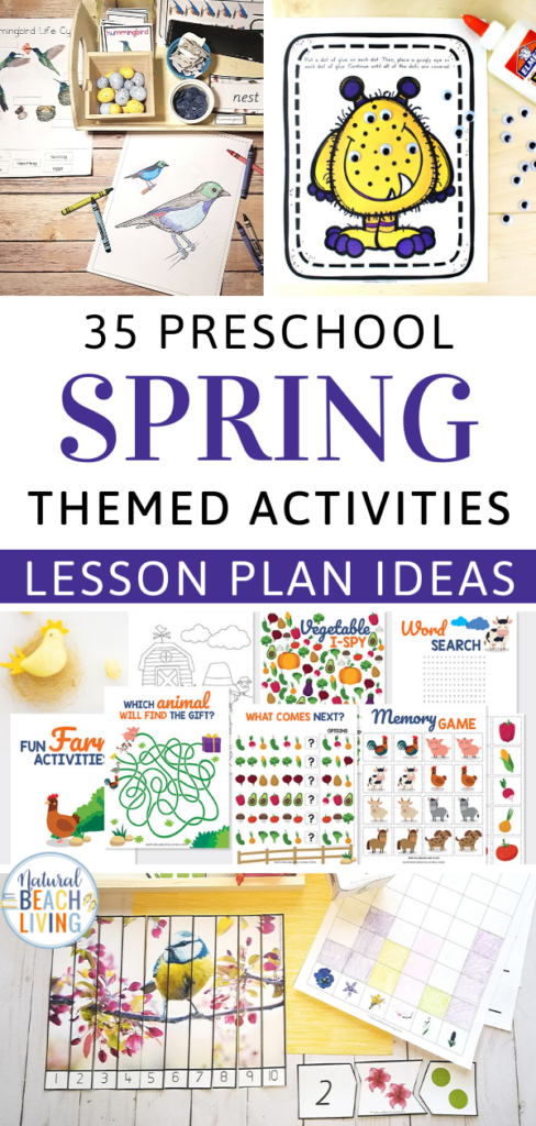 So Many Great Spring Theme Preschool Activities for a fun-filled spring. 100+ Spring activities and printables from nature crafts to Outdoor games, we have everything you need to make the season exciting for your preschooler.