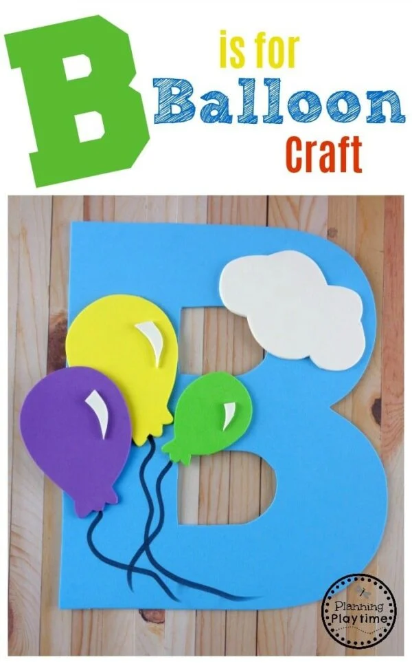 Over 25 Letter B Crafts for Toddlers, preschoolers, and kindergartens to work on learning their ABCs. Kids love all of these fun Alphabet crafts. You can use these letter b crafts along with a letter of the week unit with letter b activities for all of your hands on alphabet learning