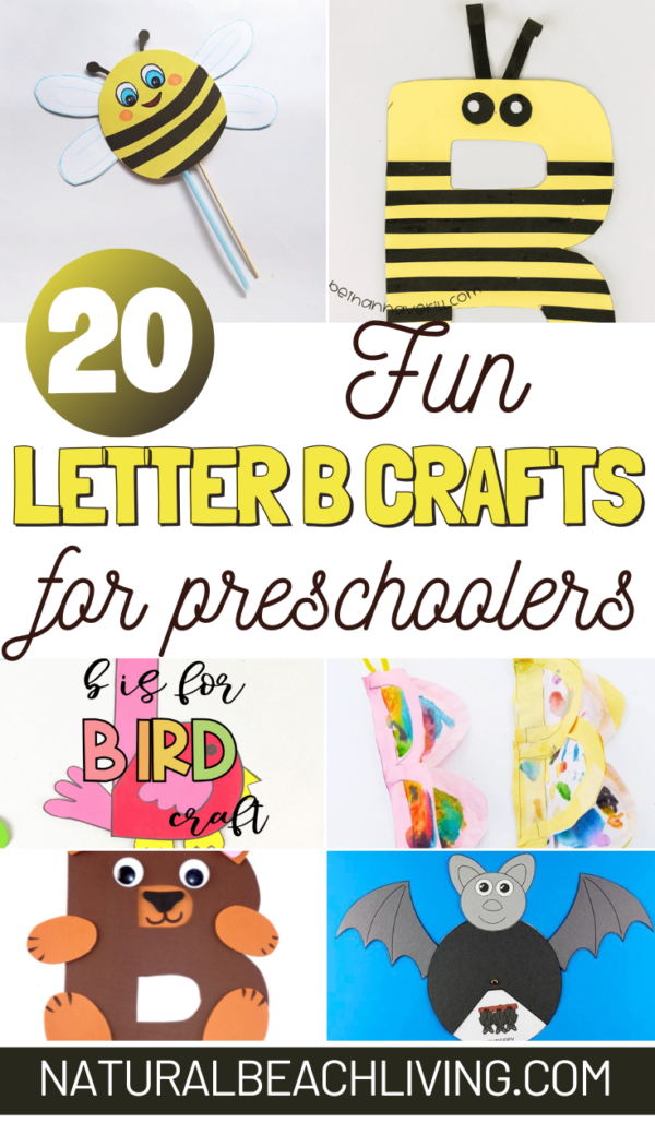 25+ Best Letter B Crafts for Preschoolers - Natural Beach Living