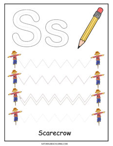 Fall Tracing Printables for Preschoolers - Natural Beach Living