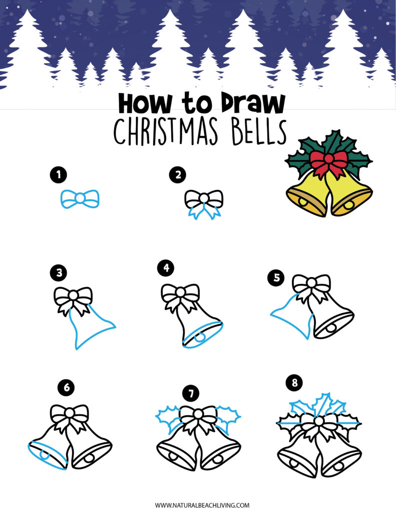 Enjoy these fun and easy step by step Christmas drawing ideas for kids! Perfect for beginners and kids to create festive holiday art with simple instructions. Free Christmas Drawing Printables