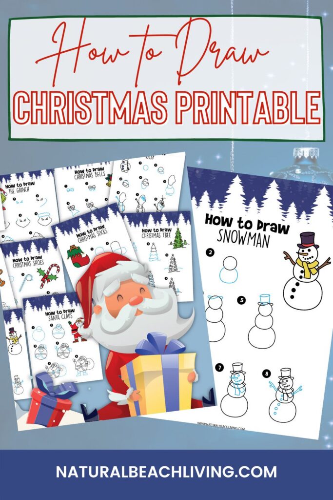 Enjoy these fun and easy step by step Christmas drawing ideas for kids! Perfect for beginners and kids to create festive holiday art with simple instructions. Free Christmas Drawing Printables