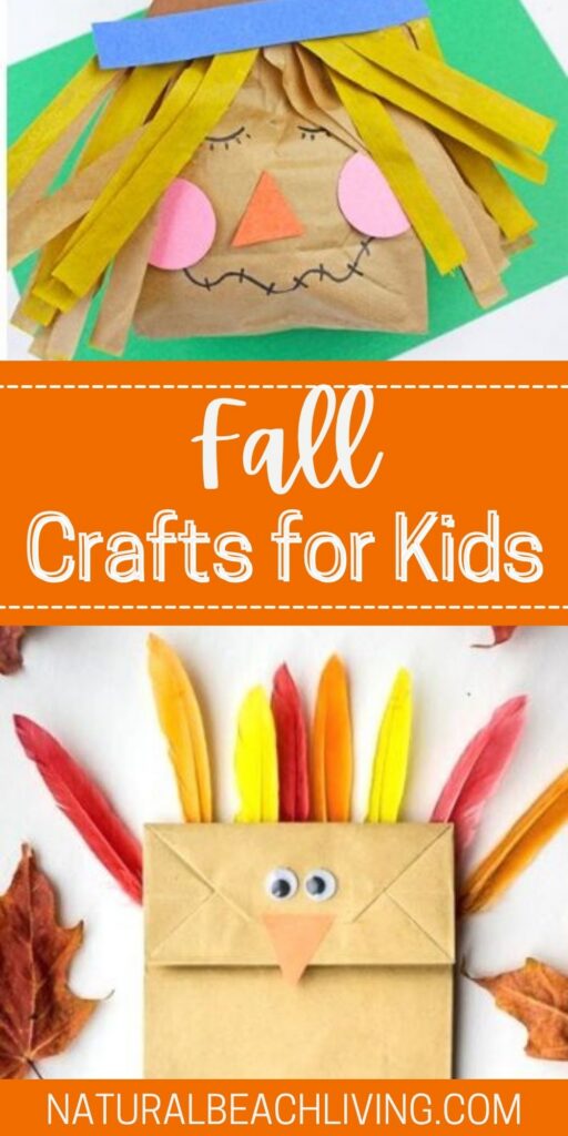 22 fun and easy fall paper bag crafts for kids! Create adorable autumn projects perfect for home and school. Thanksgiving crafts, Halloween, Fall Crafts for Kids.